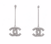 Chanel CC Crystal Drop Earrings