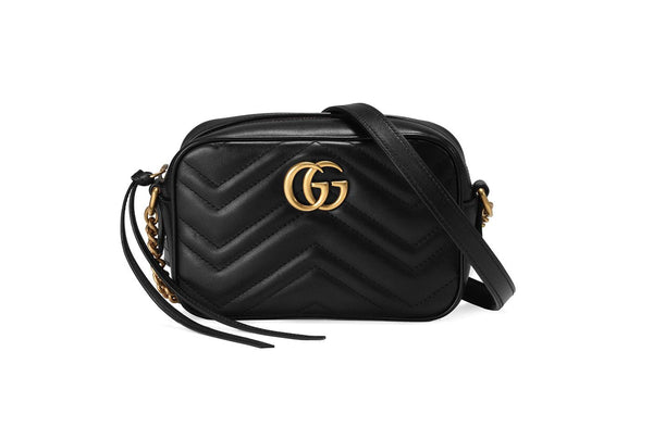 GG Marmont Mini Black Shoulder Bag Rent Gucci GlamHub