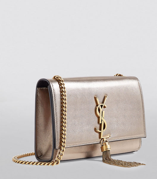 Saint Laurent Metallic Small Kate Tassel Shoulder Bag