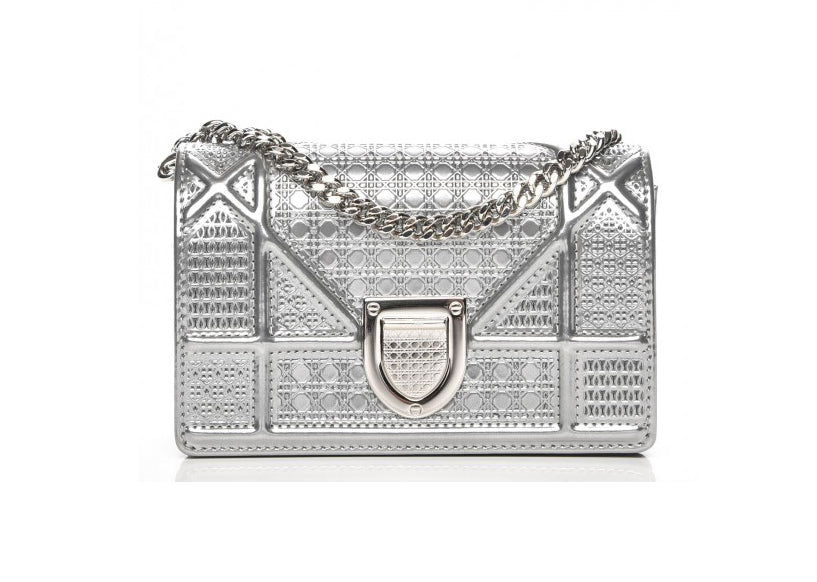Christian Dior Metallic Micro Cannage Mini Lady Dior Bag  Vivrelle