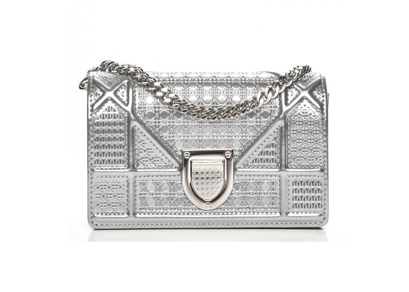 Dior silver bag diorama Clearance