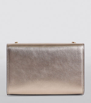 Back View Saint Laurent Metallic Small Kate Tassel Shoulder Bag